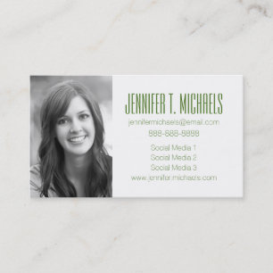 Photo Graduation Great Watercolor Calling Card