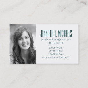 Photo Graduation Hand Painted Calling Card