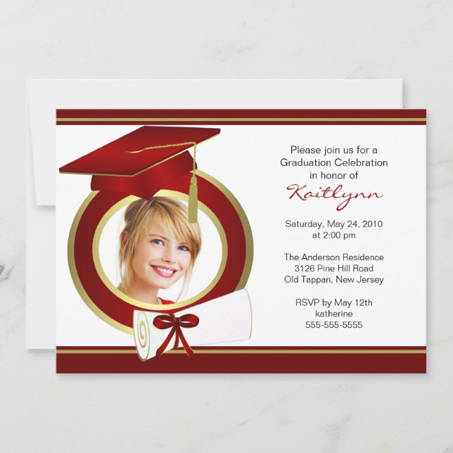 Photo Graduation Invitation (Front)