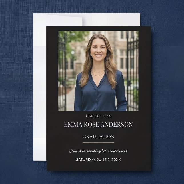 Photo Graduation Invitation Template for Her (Creator Uploaded)