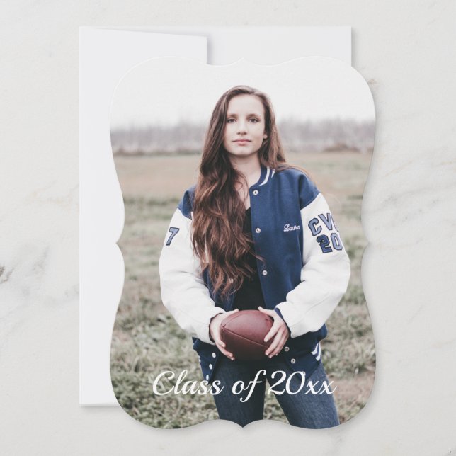 Photo Graduation Invitations : Feminine (Front)