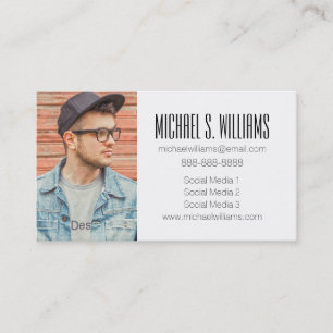 Photo Graduation Marbled Quartz Texture Calling Card
