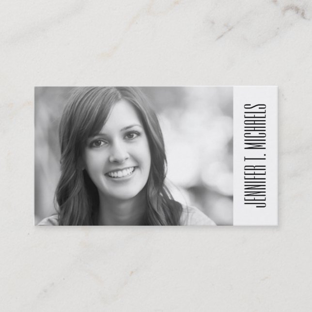 Photo Graduation | Mini Anchor Pattern Calling Card (Front)