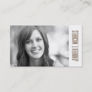 Photo Graduation Modern ikat pattern Calling Card