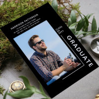 Photo Graduation Modern Script Inspirational Quote