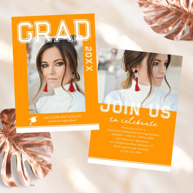 Photo Graduation Party Elegant Modern Script (Creator Uploaded)