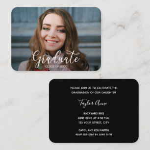 Photo Graduation Party Enclosure Card