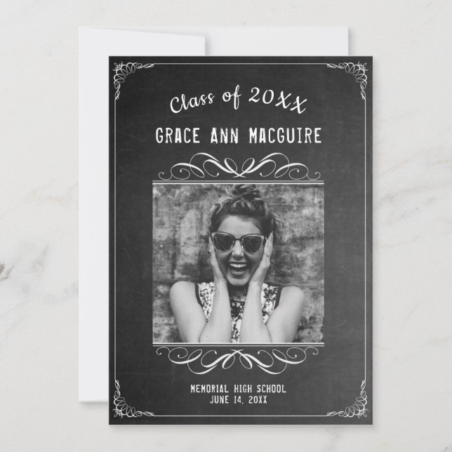 Photo Graduation Party Invitation (Front)