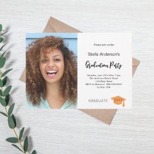 Photo graduation party invitation