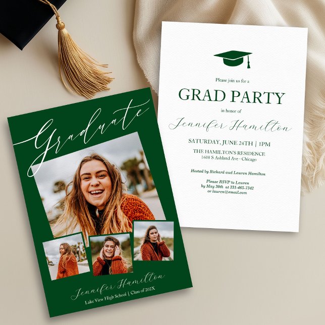 Photo Graduation Party Invite Announcement  (Creator Uploaded)