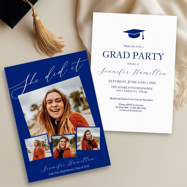 Photo Graduation Party Invite Announcement  (Creator Uploaded)