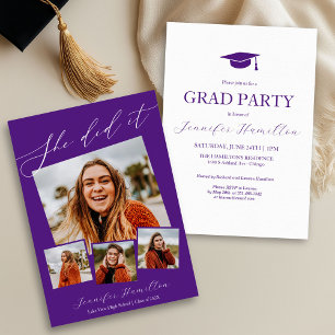 Photo Graduation Party Invite Announcement