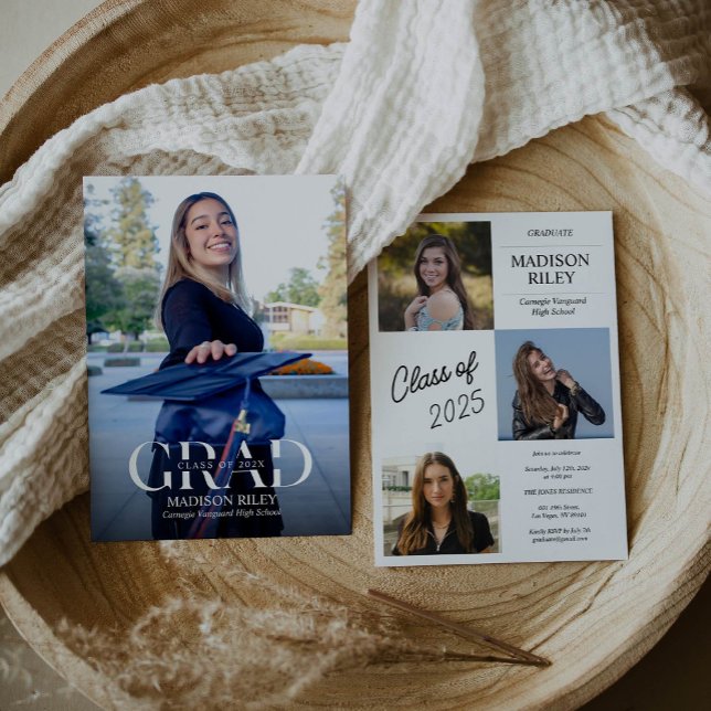 Photo Graduation Party Invite Announcement (Creator Uploaded)