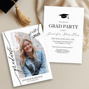 Photo Graduation Party Invite Announcement 