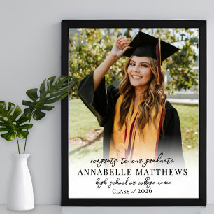 Photo Graduation Party Welcome Sign