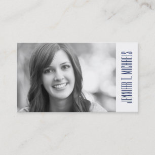 Photo Graduation Stars And Stripes Pattern Calling Card