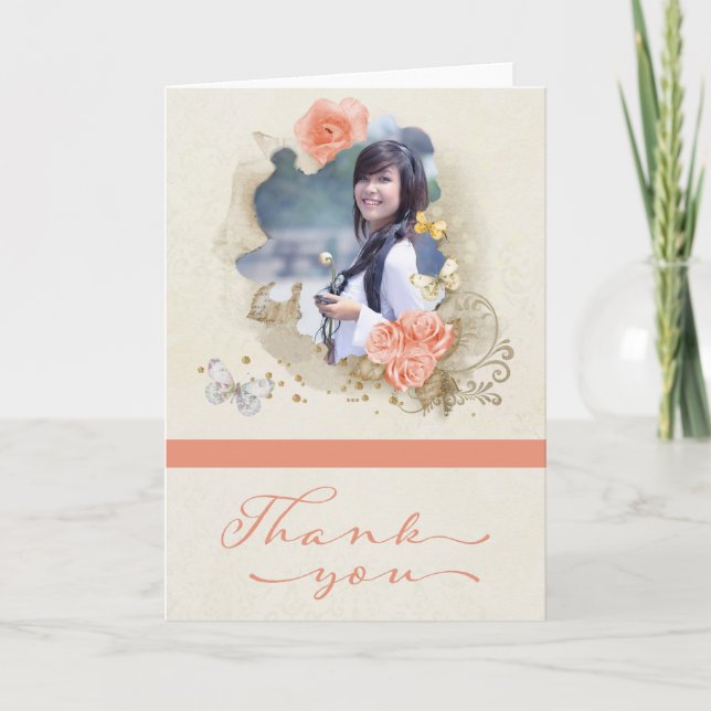 Photo Graduation Thank You Card (Front)