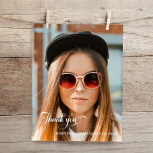 Photo Graduation Thank You Photo Postcard