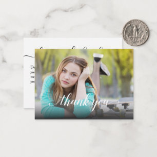 Photo Graduation Thank You Small  Card