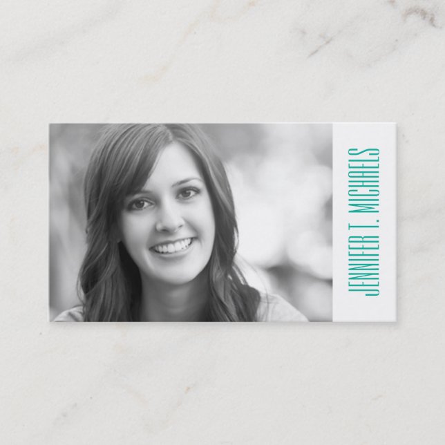 Photo Graduation | Triangles Pattern Calling Card (Front)