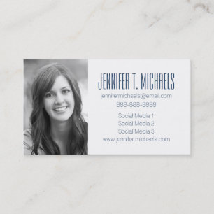 Photo Graduation   Watercolor Shells Calling Card