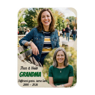 Photo Grandma Acrylic Print Magnet