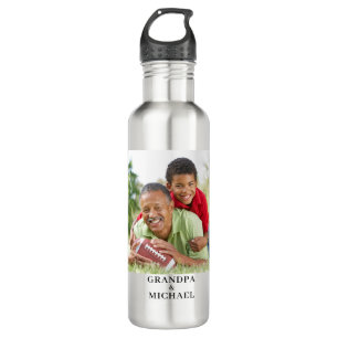 Photo Grandpa 710 Ml Water Bottle