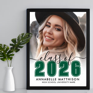 Photo Green Graduation Party Sign