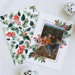 Photo Greenery Christmas Card<br><div class="desc">Photo Christmas Card - Ready to be personalised by you!</div>