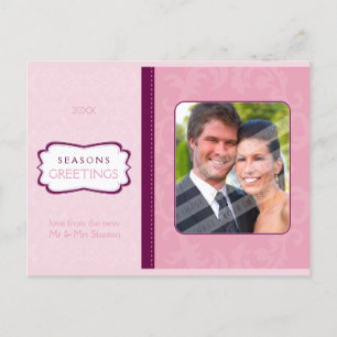 PHOTO GREETING POSTCARD :: divinely damask L8