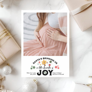 Photo Groovy Christmas Pregnancy Announcement