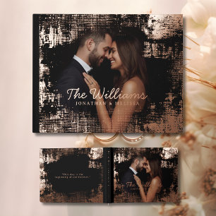 Photo Guest Book Romantic Elegant Foil Guestbook