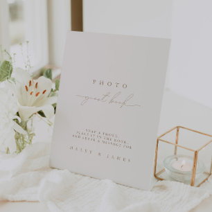 Photo Guest Book Simple Wedding Sign