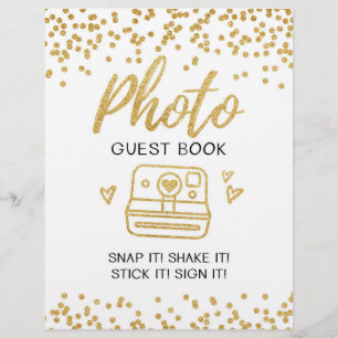 Photo guest book Wedding sign
