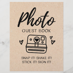 Photo guest book Wedding sign