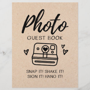Photo guest book Wedding sign