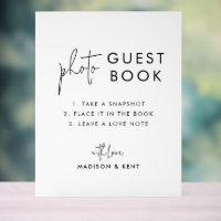 Photo Guest Book White Wedding