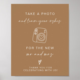 Photo Guestbook | Modern Minimalist Wedding Sign