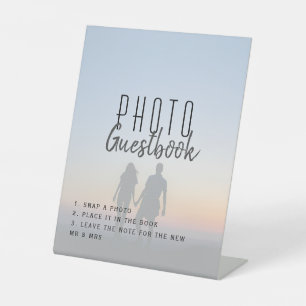Photo Guestbook Pedestal Sign