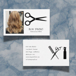 Photo Hairdresser Business Card