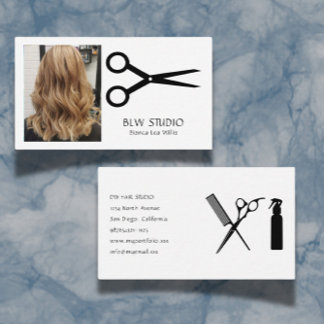 Photo Hairdresser Business Card