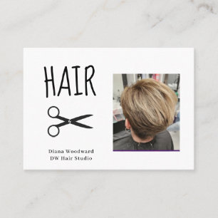 Photo Hairdressers Business Card