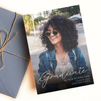 Photo & Handwriting Typography Graduation w/ Ombre