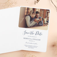 Photo Handwritten Wedding Save The Date