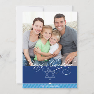 PHOTO HANUKKAH FLAT CARD :: lovely type 1