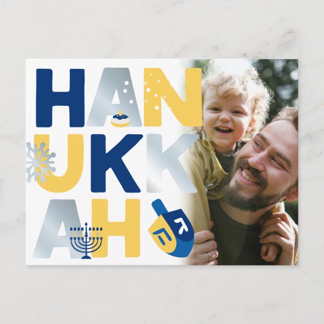 Photo Hanukkah Postcard (Front)