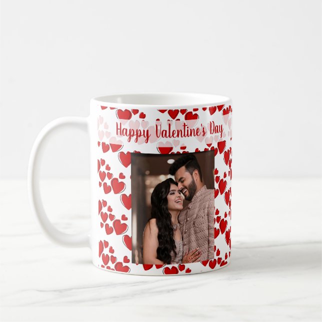 Photo Happy Valentine's Day Coffee Mug (Left)