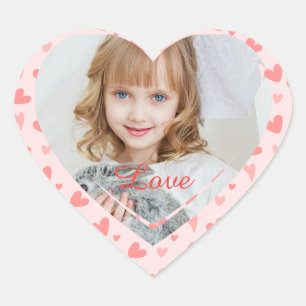 Photo Heart and Love Script  Sticker