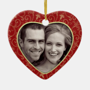 Photo Heart Christmas Ornament