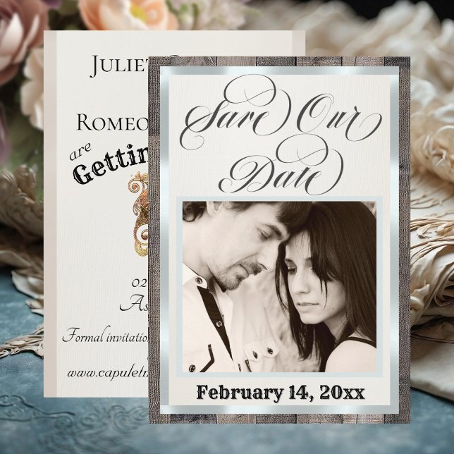 Photo & Heart - Cream Save The Date (Creator Uploaded)